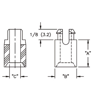 Spacers, screw (13)